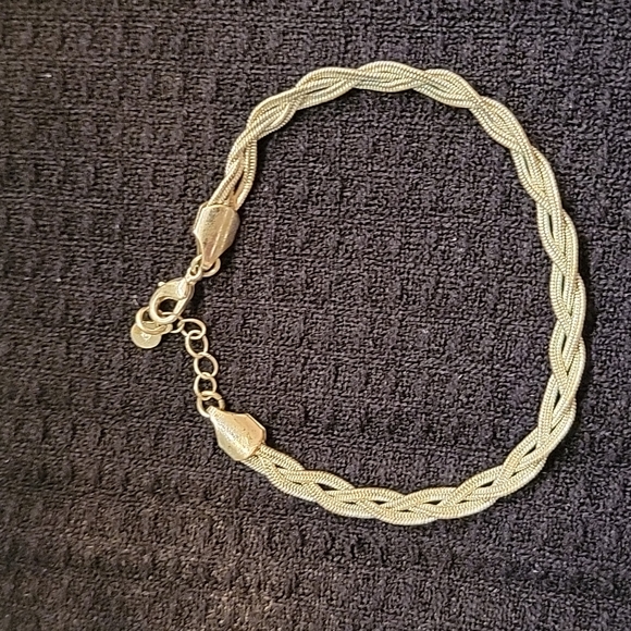 Sterling silver braided bracet - Picture 1 of 1